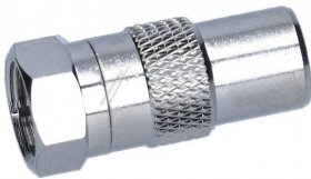 Axing Coax Plug/f-plug - Cfa 10-00 Adapter Iec-stecker (din 45325) Auf F-stecker