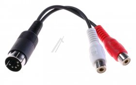 Com Phono Socket/din-plug Audio - 5p Din Plug - 2xrca Socket 0,2m Adaptor