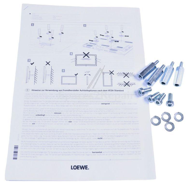 Loewe Wall Mounting Bracket - 73610 002 Kit Vesa Distance Bolts M6x32mm