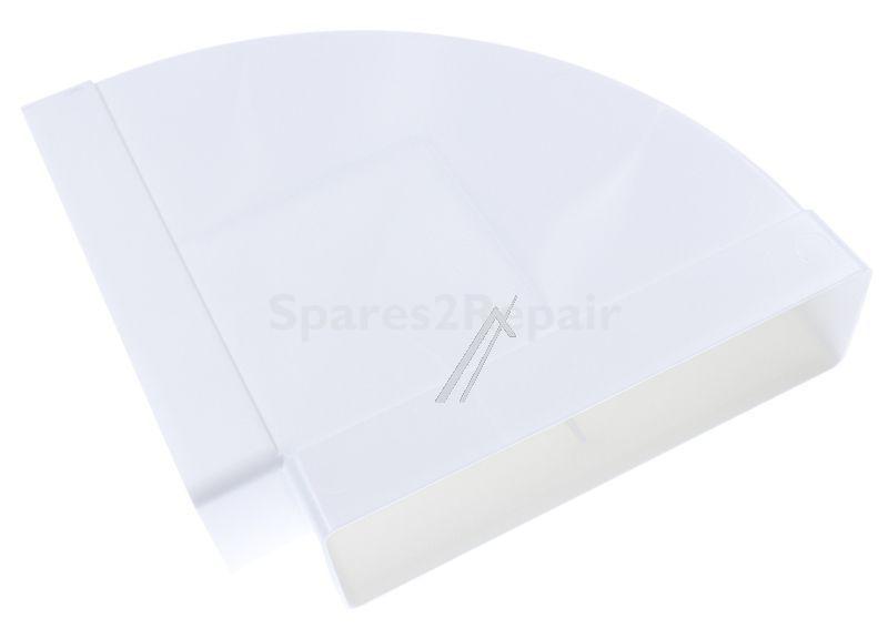Nedco Extractor Hose - 6510 White Flat Pipe Piece 204x60mm Mod125