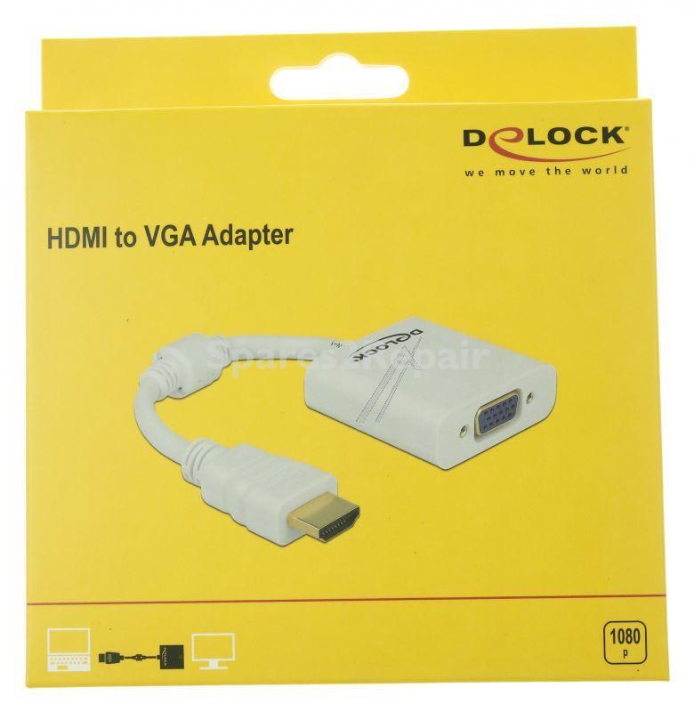 Delock Hdd adapter - 65346 Adapter Hdmi-a Male > Vga Female White