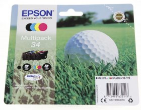 Epson Cartridge - 34 C13t34664010 Cartridge Bk-c-m-y Multipack