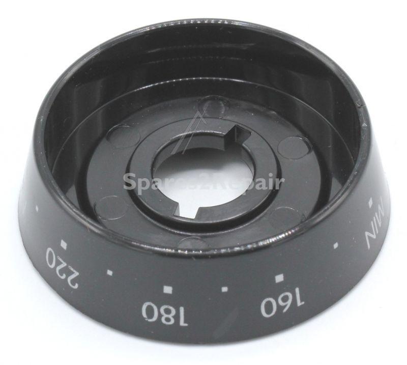 Thermostat Control - C00285140 488000285140 Plate Button Black Thermostat [Whirlpool Indesit]
