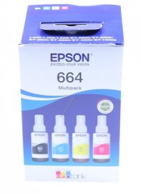 Epson Cartridge - 664 C13t664640 Printer Ink Multipack Bk-c-m-y 4x70ml