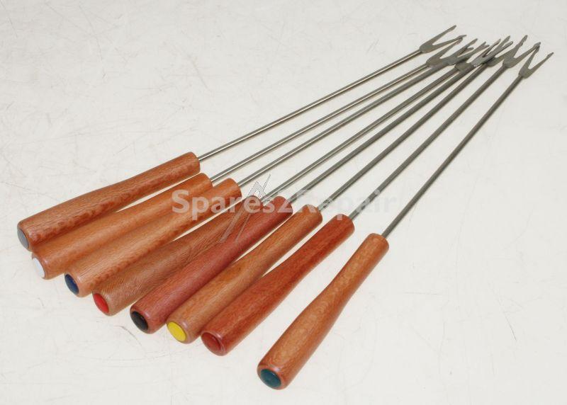 Lagrange Spit - Jeu De 8 Fourchettes Fondue En Bois