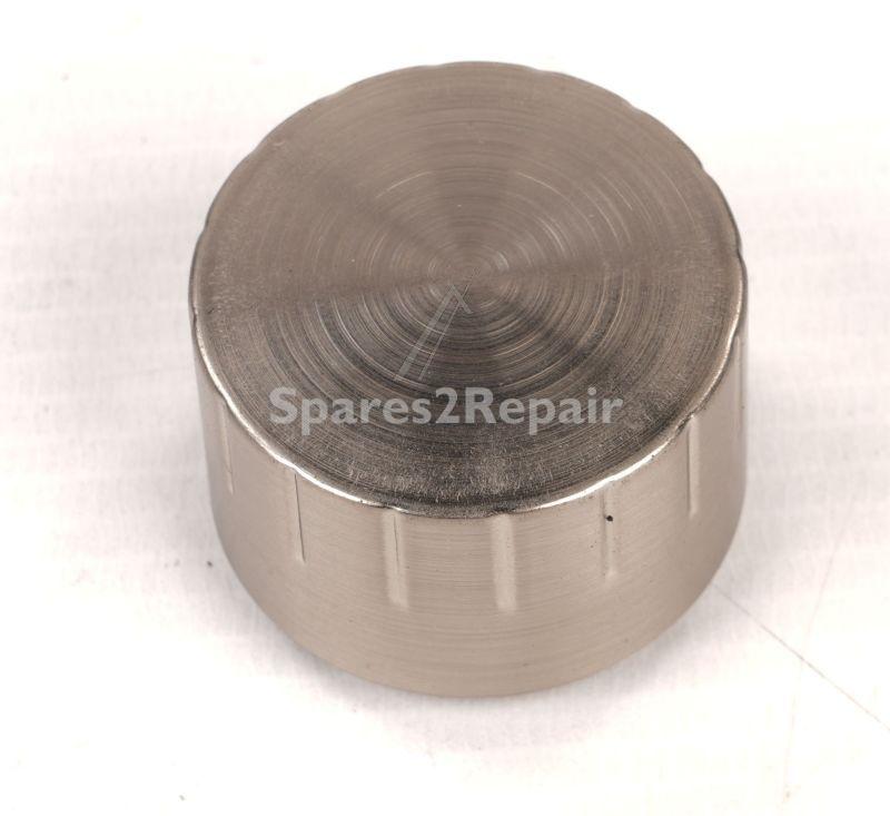 Button - C00647935 488000647935 Oven Knob Brushed Nickel Sm Sg A [Whirlpool Indesit]