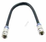 Fuba Koaxconnector - Ovz 925 F-compression Plug-plug Lead 120db, 0,25m, Black