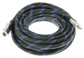 Compatible Hdmi Cable - Hdmi Lead With Metal Plug And Black Blue 10m