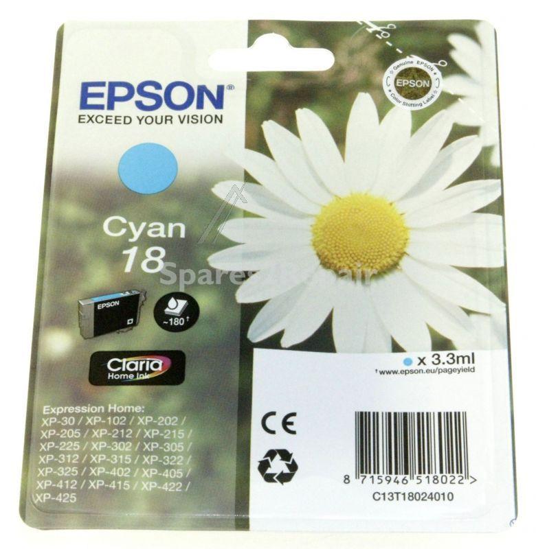 Epson Cartridge - 18 C13t18024010 Ink Cartridge Cyan 3 3ml