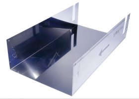 Elica Fireplace - Tub0142392a Upper Chimney Section Tb sup h595 Spot Slim Isl Ix