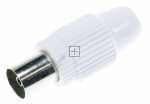Asci White Coaxial Socket - Kok 3n Coaxial Socket, Fastenable
