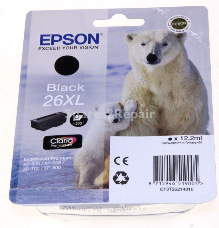 Epson Cartridge - 26xl C13t26214010 Ink Cartridge Black 12 2ml