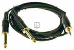 Com Jack Plug/jack Plug - 2x 6,3mm Jack Mono > 3,5 Mm Jack Stereo