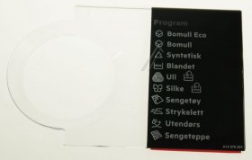 Panel - 140155782018 Program Plate Button Adhesives [Electrolux Aeg]