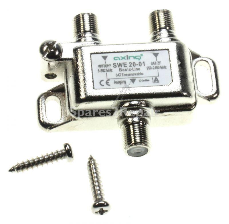 Axing Antenna Splitter Sat/terrestri - Antenna Splitter Sat-terr. 1x Sat-input And 1x Terr