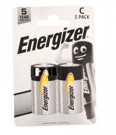 Energizer C Akaline Batteries - E304396800 Everyday Baby (c) Cp2