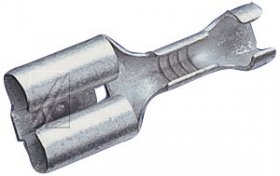 Flat Pin Bushing - Plate Terminal 6.3mm