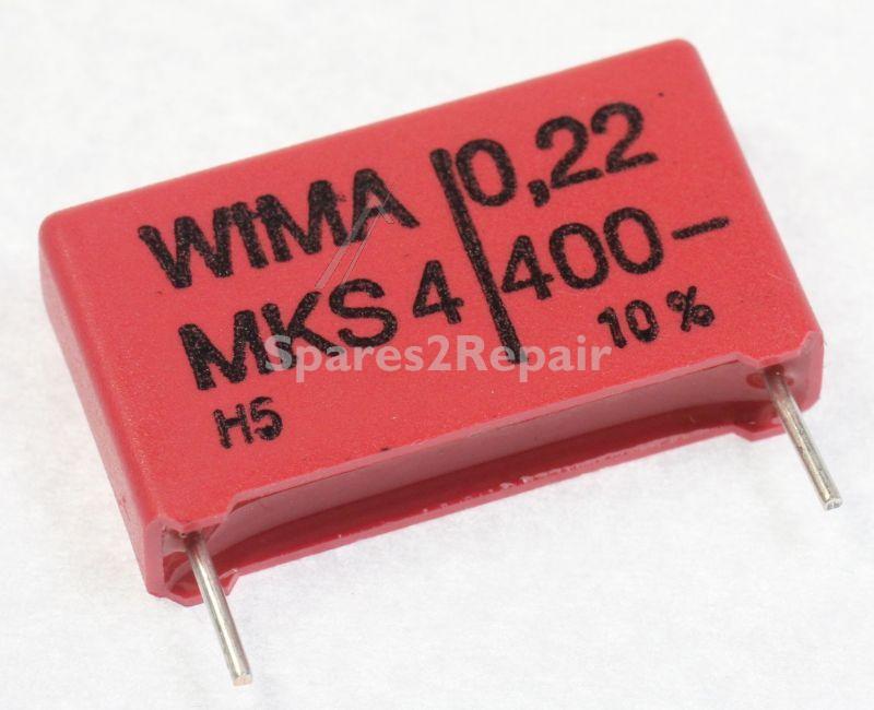 Wima Mks4 Pulse Capacitor - 0 22uf-400v Mks4g032205b00kssd Mks4-capacitor Rm=22 5mm