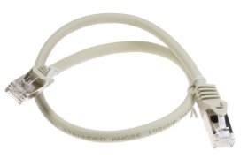 Com Cat7 Patch Cable - Cat7 Lead - Rj45 Plug To Plug - Grey 0.5m