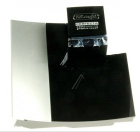Door - 7313227041 Door Silver-matte&black+glass Esam5700 (dls) [Delonghi]