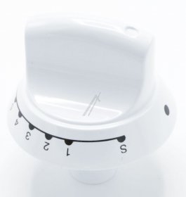 Button - C00263973 C00263973 Control Knob - P white - Gas Main Oven [Whirlpool Indesit]