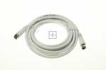 Com White Sat Connecting Cable - F-anschlusskabel 3,5m Class A Gerade Weiss