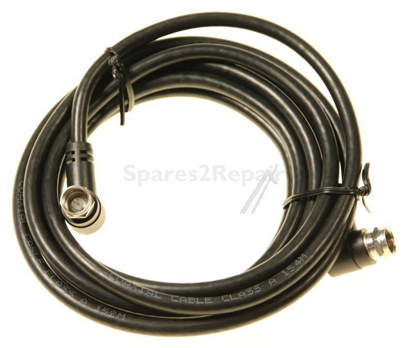 Com Tv/sat-connector - F-anschlusskabel 2,5m Class A Winkel-winkel Schwarz
