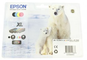 Epson Cartridge - 26xl C13t26364010 Ink Cartridge Multipack Cmyk 41 3ml