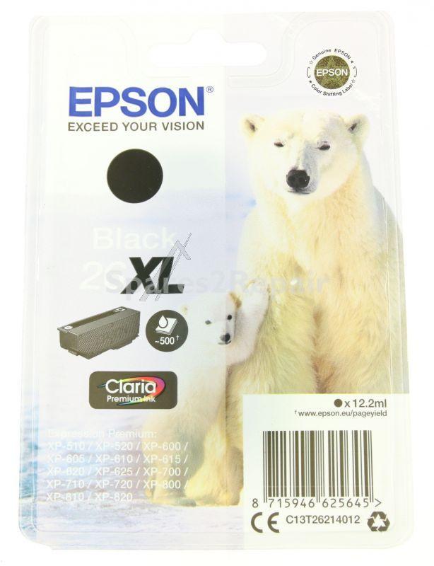 Epson Cartridge - 26xl C13t26214012 Ink Cartridge Black 12 2ml