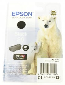 Epson Cartridge - 26 C13t26014012 Ink Cartridge Black 6 2ml
