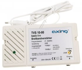 Axing Aerial Amplifier - Tvs 10-00 BreitbandverstÄrker, Kabeltauglich - FÜr Kl. Bk- Und Terr. N