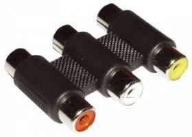 Compatible Phono Adaptor Video - 3x Rca-socket - 3x Rca-socket Adaptor
