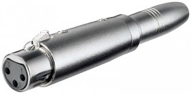 Goobay Xlr Adapter - Xlr Adapter, Aux Klinke 6,35 Mm Buchse Zu Xlr Buchse
