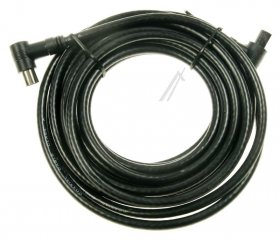 Com Black Aerial Cable - Antennenkabel 5,0m Class A Winkel-winkel Schwarz