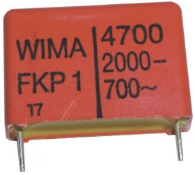 Wima Fkp1 Pulse Capacitor - 4700pf-2000v Cond Polypraimpuls. Rm22,5 -au Norme Rohs-