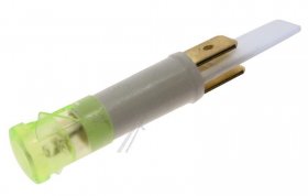 Filament Lamp - Control Lamp, Green, Ø 9mm2 Connections, No Lead