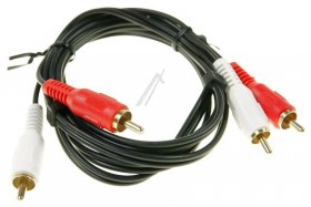 Compatible Stereo Cable Phono Plug - Guilded 2xrca-plug-2xrca-plug Cable -1 5m