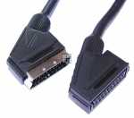 Compatible Scart Plug-scart Socket - Scart-lead 21pin-2 0m-plug-socket