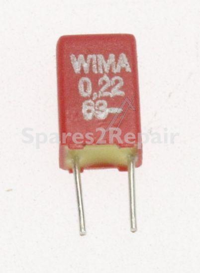Wima Pulse Capacitors - 0,22uf-63v Mks02-kondensator Rm=2,5mm -rohs-konform-
