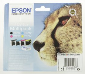 Epson Cartridge - T0715 C13t07154012 Cartridge Multipack Cmyk 23 9ml