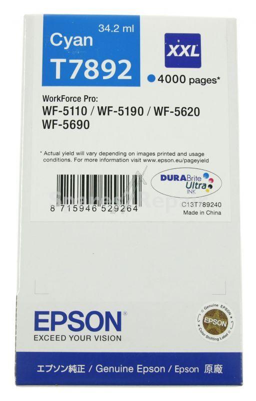 Epson Cartridge - T7892 C13t789240 Ink Cartridge Cyan 34 2ml