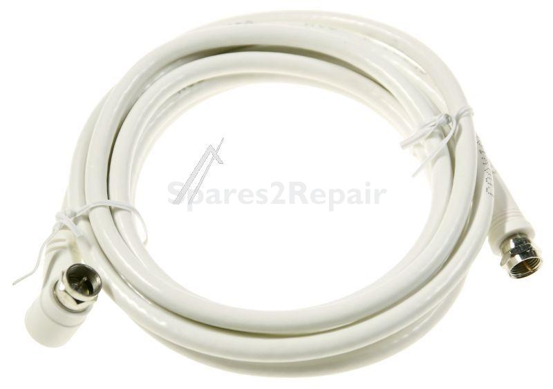 Com White Sat Connecting Cable - White Sat Connecting Cable 2.5m Class A, Straight-angled