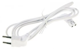 Compatible Euro Power Supply Cable - Euro Power Lead Angled White 1 5m