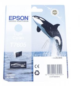 Epson Cartridge - T7605 C13t76054010 Ink Cartridge Light Cyan 25 9ml