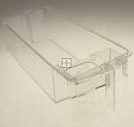 Homa Refrigerator - Freezer Door Shelf - 2207500026 Water Door Rack