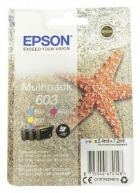 Epson Cartridge - 603 C13t03u54010 Cartridge Multipack Cmy 2 4ml