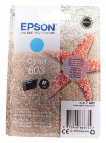 Epson Cartridge - 603 C13t03u24010 Cartridge Cyan 2 4ml