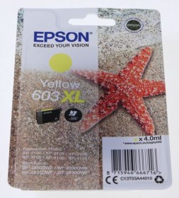 Epson Cartridge - 603xl C13t03a44010 Cartridge Yellow 4ml