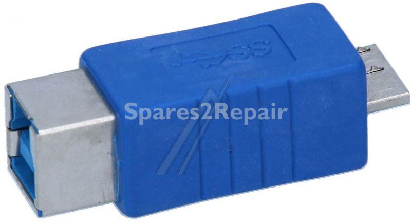 Usb-adaptor - Usb-adapter 3.0 Type B-kupplung-type Micro B-stecker , Blau