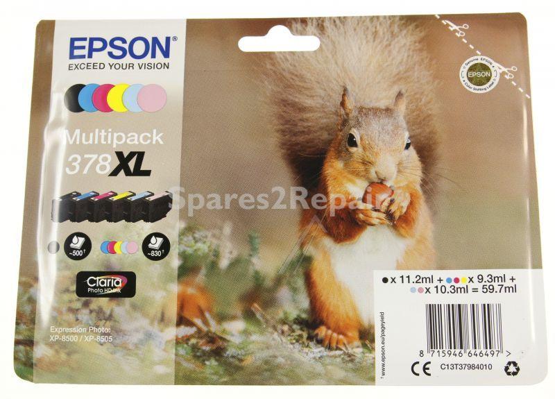 Epson Cartridge - 378xl C13t37984010 Ink Cartridge Multipack Bk-c-m-y-cp-mp